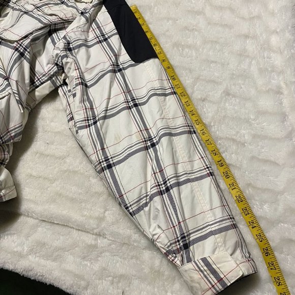 Ripzone Core Jacket Men's XL Beige Plaid Fleece Lined Full Zip Nylon Long Sleeve - Picture 15 of 16